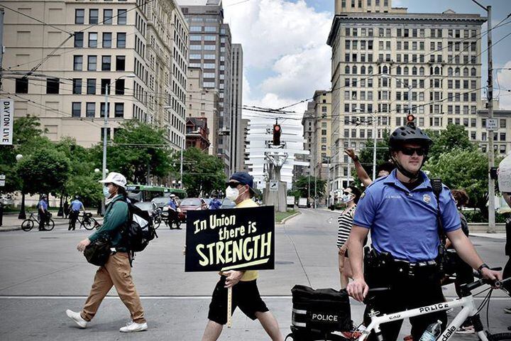PHOTOS: Protesters march through the Dayton area on Thursday