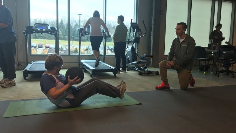 Patients participating in high-intensity interval training at Maple Tree Cancer Alliance. CONTRIBUTED PHOTO BY DEBBIE JUNIEWICZ