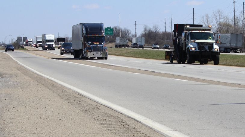Ohio Department of Transportation announced Thursday that a long-planned $43 million project to widen Interstate 70 and improve safety between U.S. 68 and Ohio 72 in is expected to begin construction in August. It’s one of the region’s biggest projects this year. MICHAEL BURIANEK/STAFF