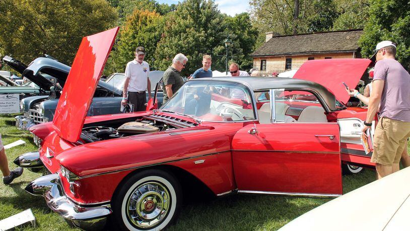 Cadillac was one of the featured marques; this 1957 Cadillac Eldorado belonging to Robert Werner of Dayton won the People’s Choice Award. It features a stainless-steel roof. Photo by Haylie Schlater