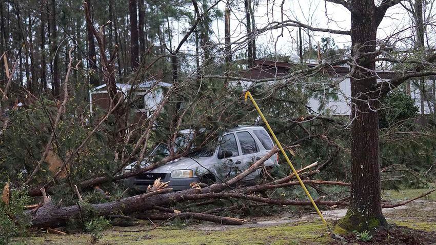Photos: Possible tornadoes leave path of death, destruction in parts of Southeast