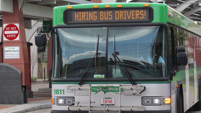 Greater Dayton RTA is eliminating routes and adjusting services to deal with a bus driver shortage. CORNELIUS FROLIK / STAFF