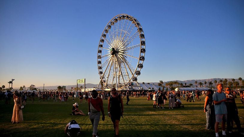 A view of the Ferris wheel during the 2018 Coachella Valley Music And Arts Festival at the Empire Polo Field. A 20-year employee of the festival died when he fell at least 60 feet from stage scaffolding.