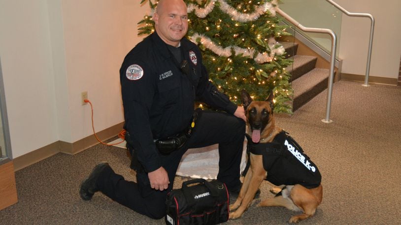 Officer Dave Majercak has finished his K9 training with his new dog, Hans. The new K9 is trained and ready to go to work with the police department. SUBMITTED