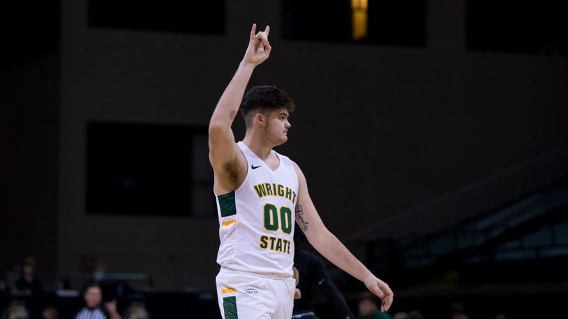 Wright State's Grant Basile, pictured during last week's game vs. Purdue Fort Wayne, scored 29 points Friday night in the Raiders' win over Detroit Mercy. Joseph Craven/Wright State Athletics