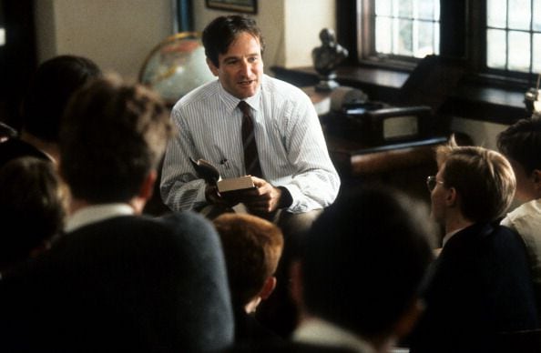 Robin Williams played John Keating in Dead Poets Society (1989)
