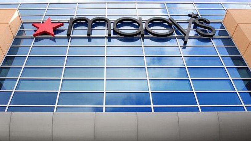 The exterior of a Macy's store.
