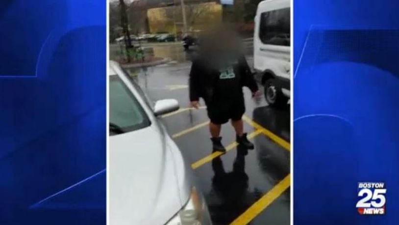 A Massachusetts man was cited after a dispute over a handicap parking space.
