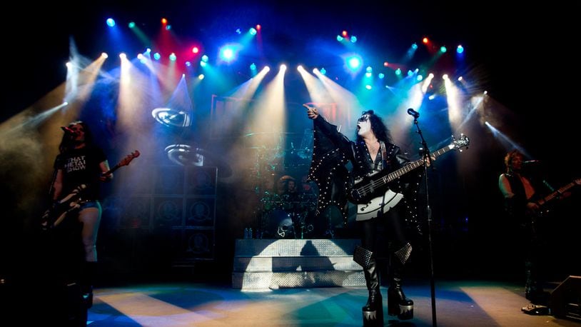 FILE PHOTO The band Hairball performs during  a charity event 2014 in Milwaukee, Wisconsin. A guitarist for the band recently caught fire while performing in Sioux City, Iowa.