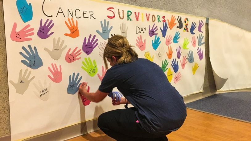 The Dayton Veterans Affairs Medical Center held its first Cancer Survivors’ Day on Friday. SCOTT KESSLER/STAFF.