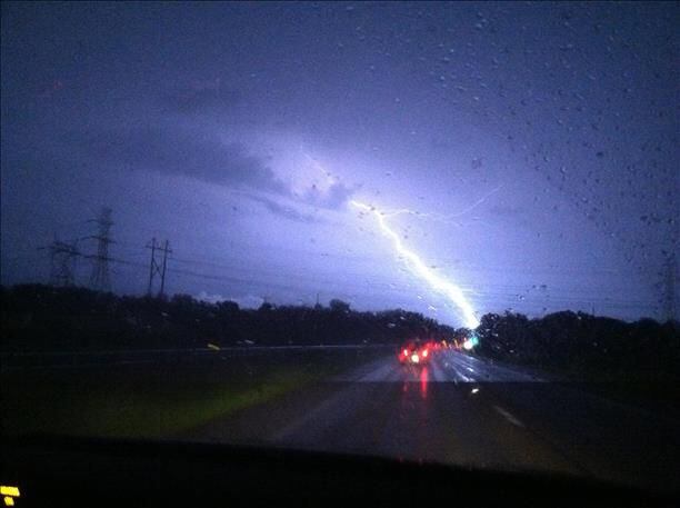Lightning over 35 East