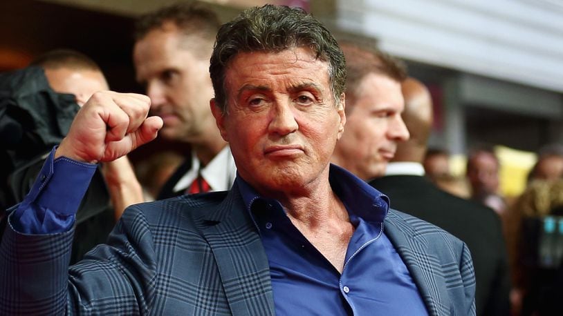 Sylvester Stallone bought a replica of a statue of his most famous character, Rocky Balboa.
