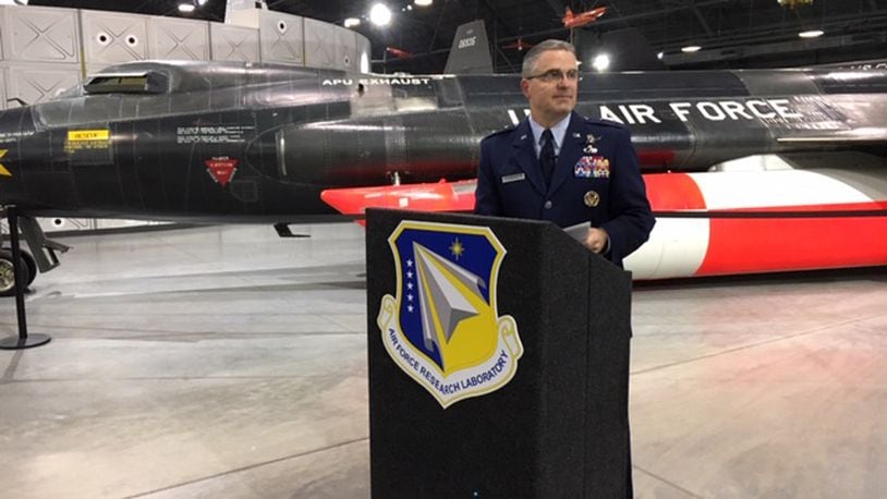 Maj. Gen. William T. Cooley, former commander of the Air Force Research Laboratory (AFRL), in a 2019 file photo. THOMAS GNAU/STAFF