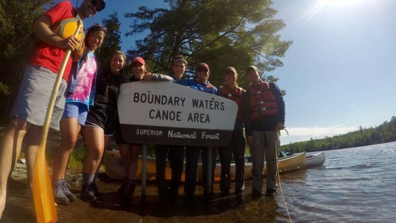 For more than 30 years, tour guides who teach at Centerville High School have taken a group of 50 students on an annual summer adventure to the Boundary Waters in Minnesota. The group is pictured enjoying the adventure.