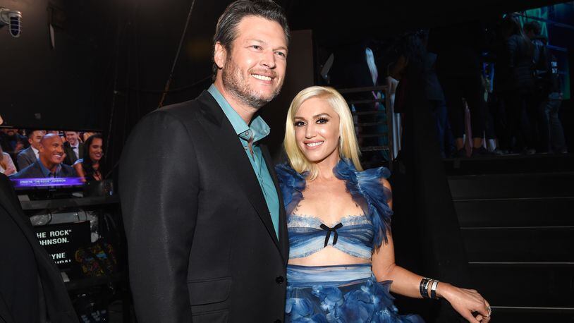 In a video of outtakes from "The Voice," Blake Shelton considers an on-air proposal to girlfriend Gwen Stefani.  (Photo by Emma McIntyre/Getty Images for People's Choice Awards)