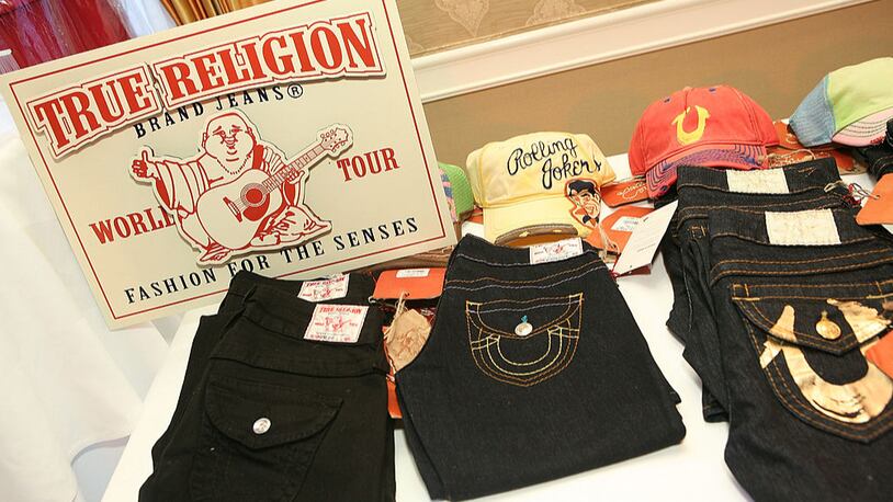 True Religion merchandise (Photo by Becky Sapp/Getty Images for MediaPlacement)