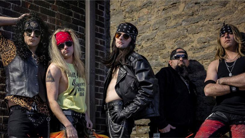 Cincinnati-based heavy metal tribute band That Arena Rock Show, (left to right) Nikki Starr, Brady Savage, TBone, Ryan Rocket and Tracii Page, headline the Hairborn Music Festival in Fairborn on Friday, Sept. 15.