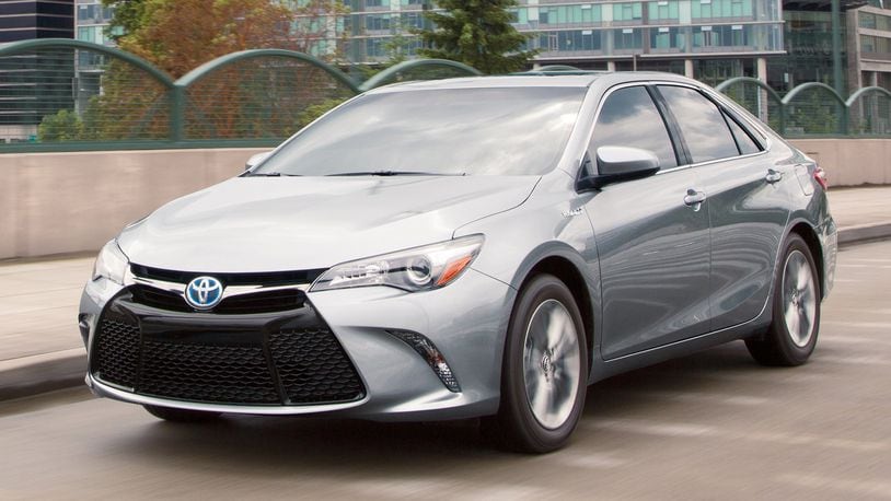 The 2017 Toyota Camry Hybrid can accelerate from zero-to-60 mph in 7.6 seconds, placing its performance between the four-cylinder and V6 models. Toyota photo