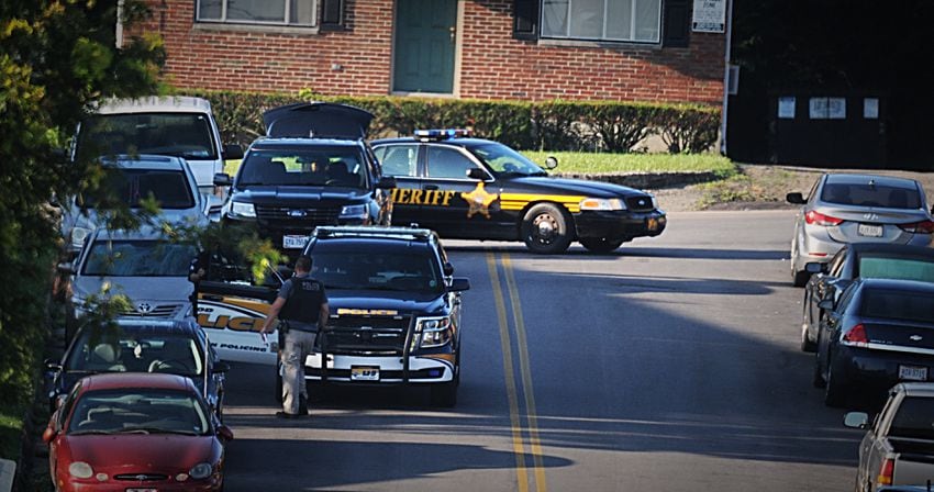 PHOTOS: Standoff involving barricaded person in Harrison Twp.