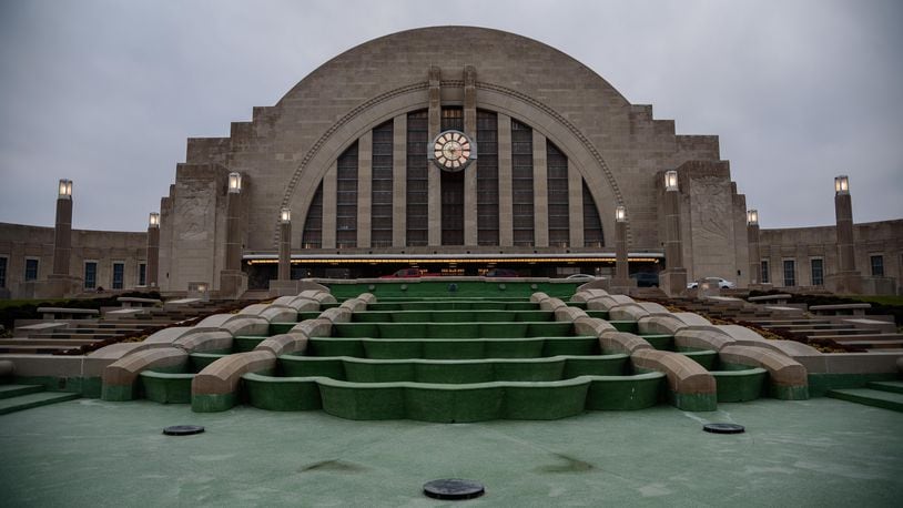Cincinnati's historic Union Terminal reopened Saturday, Nov. 17 after a $224 million restoration. The Art Deco style terminal now houses museums, exhibits, a movie theater and a Cincinnati history library and archives. TOM GILLIAM / CONTRIBUTING PHOTOGRAPHER