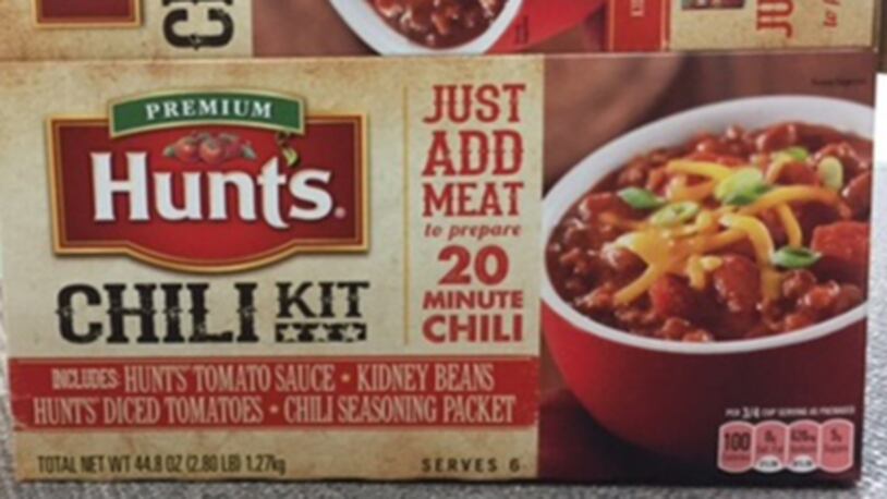 Some Hunts chili kits were recalled over the risk of salmonella. (Photo: Food and Drug Administration)