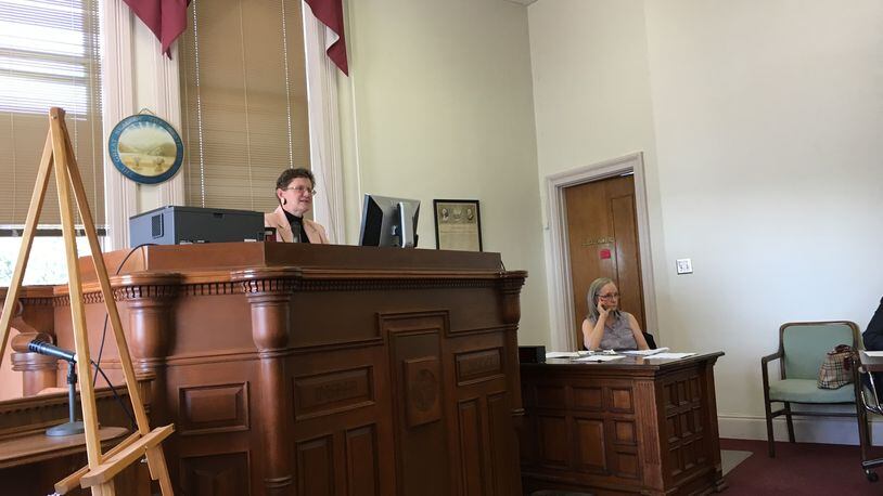 Butler County Magistrate Pat Wilkerson presides over Butler County’s Family Treatment Drug Court at the Butler County Historic Courthouse. DENISE G. CALLAHAN/STAFF