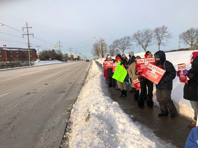 PHOTOS: A view from the faculty picket line at Wright State