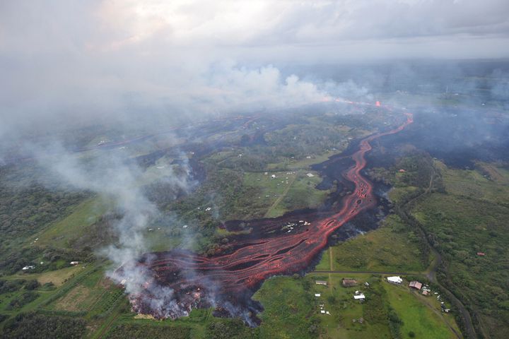 Photos: Hawaii volcano erupts