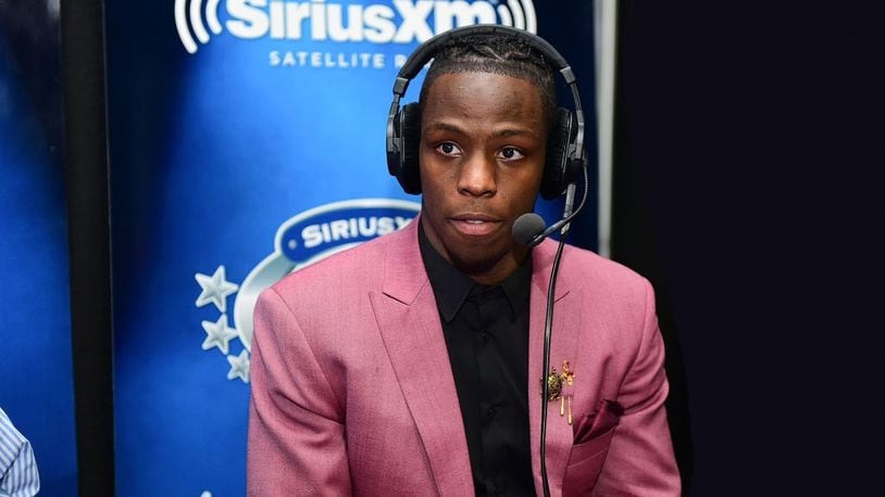 PHILADELPHIA, PA - APRIL 27: John Ross of Washington visits the SiriusXM NFL Radio talkshow after being picked #9 overall by the Cincinnati Bengals during the first round of 2017 NFL Draft at Philadelphia Museum of Art on April 27, 2017 in Philadelphia, Pennsylvania. (Photo by Lisa Lake/Getty Images for SiriusXM)