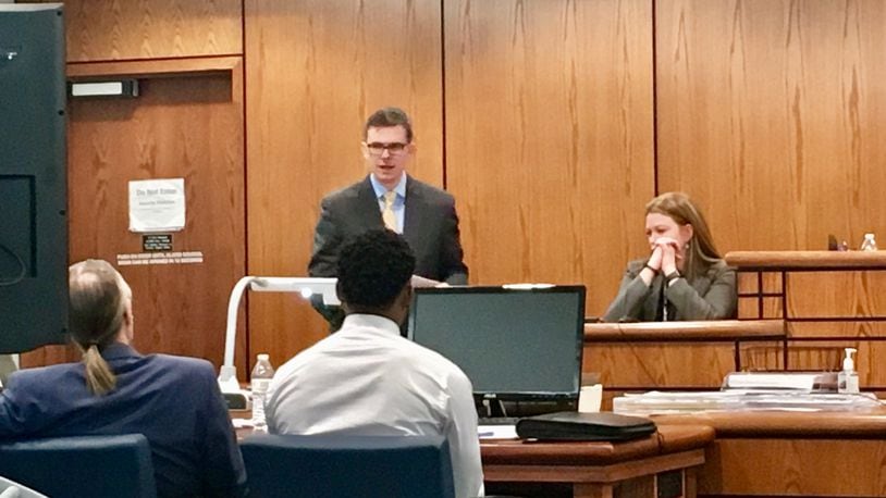 Dayton police Det. Melissa Schloss testified Thursday during the misdemeanor trial of Anthony Austin, who is accused of caring for the dog that mauled Maurice Brown in April 2017.