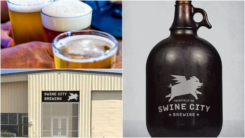 Swine City Brewing plans to open this summer at 4614 Industry Drive in Fairfield. The new business will feature a large indoor tasting room and a 1.6-acre outdoor area with a 2,600-square-foot patio. CONTRIBUTED PHOTOS