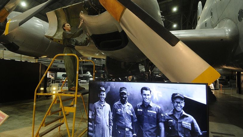 A new exhibit highlighting the enlisted personnel of the U.S. Air Force opened Thursday Nov. 9, 2023 at the National Museum of the U.S. Air Force . There are 46 small exhibits throughout the Museum focusing on the contributions of enlisted members. MARSHALL GORBY\STAFF