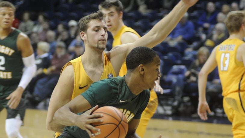 WSU’s Jaylon Hall. Wright State defeated host Toledo 77-69 in a men’s college basketball game on Sat., Dec. 16, 2017. MARC PENDLETON / STAFF