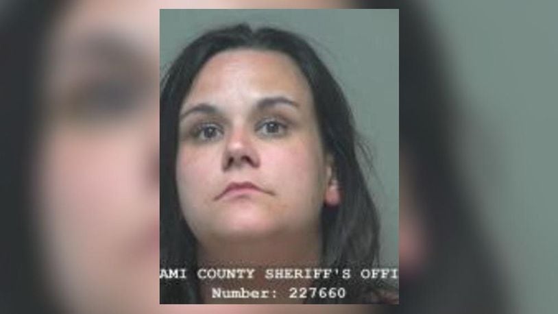 Amber Davis was sentenced Monday to 18 months in prison. MIAMI COUNTY JAIL/CONTRIBUTED