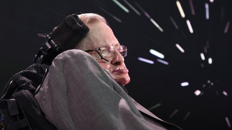 Stephen Hawking.  (Photo by Bryan Bedder/Getty Images for Breakthrough Prize Foundation)
