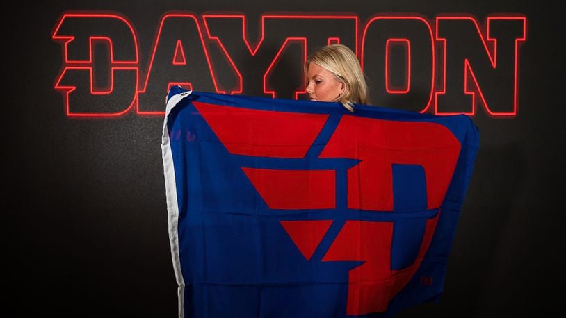 Ivy Wolf on her visit to Dayton. Contributed photo