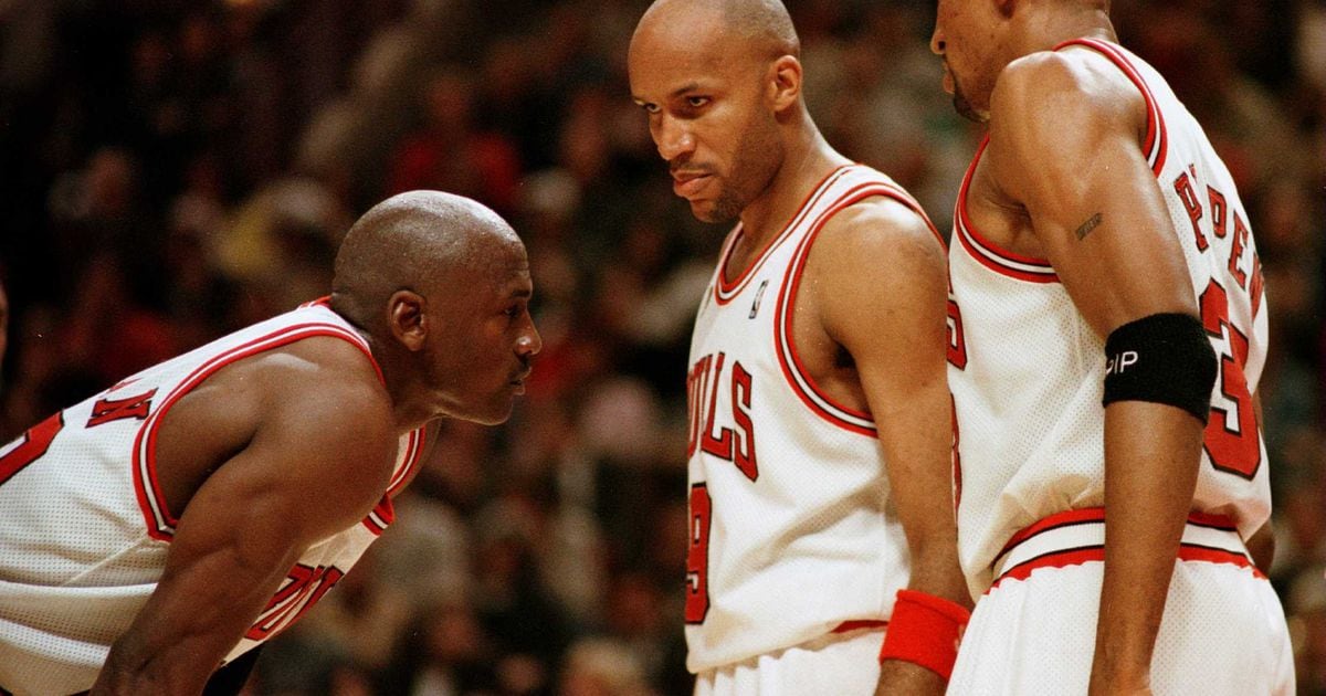 1997-98 Luc Longley Game Worn Chicago Bulls Jersey. Basketball