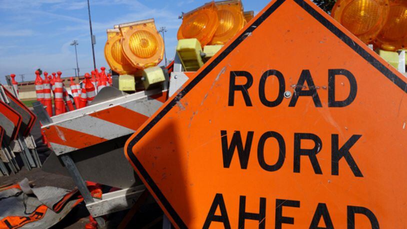 A section of Main Street between Elm Avenue and Dayton Drive is closed as part of the Dayton Drive widening project in Fairborn. FILE