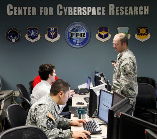 Air Force Institute of Technology Center for Cyber Research students