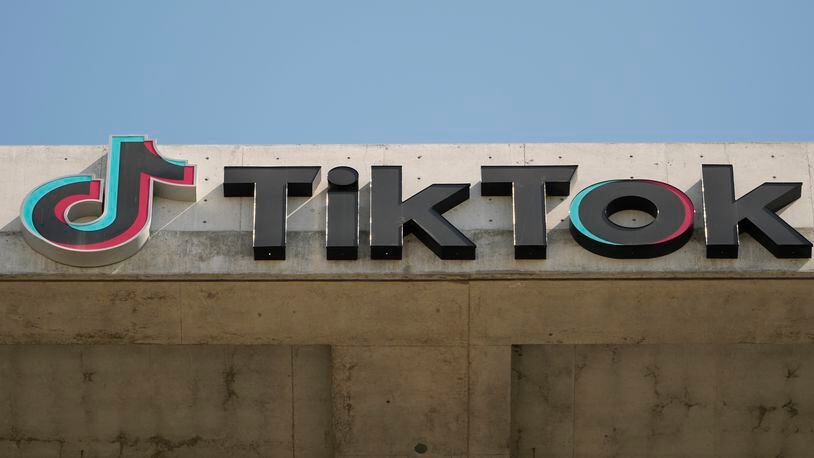FILE - A TikTok sign is displayed on their building in Culver City, Calif., March 11, 2024. If it feels like TikTok has been around forever, that's probably because it has, at least if you're measuring via internet time. What's now in question is whether it will be around much longer — and if so, in what form. (AP Photo/Damian Dovarganes, File)