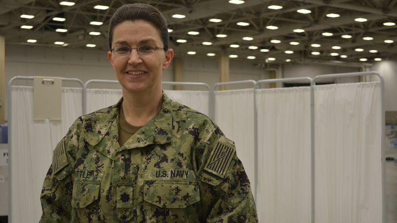 Navy Cmdr. Tamera Tuttle of Dayton has been serving their country honorably during the coronavirus pandemic.