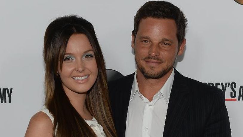 Actress Camilla Luddington (left) and actor Justin Chambers arrives at the 'Grey's Anatomy' 200th Episode Celebration at The Colony on September 28, 2013, in Los Angeles. (Photo by Michael Buckner/Getty Images)
