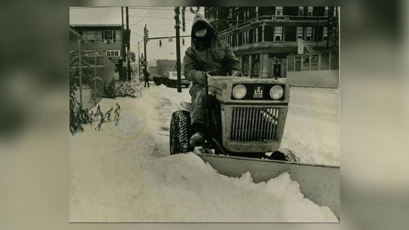 More than 12 inches of snow fell on the Dayton-Springfield region during the Great Blizzard of 1978, the worst winter storm to ever hit the state of Ohio. Wind chill factors during the storm went as low as -60 degrees Fahrenheit. CONTRIBUTED/CLARK COUNTY HISTORICAL SOCIETY
