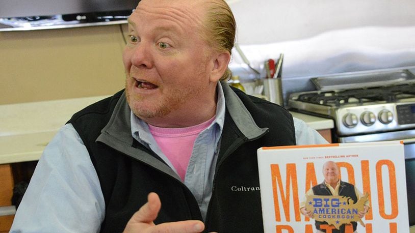 Mario Batali signed copies of his latest book, "Big American Cookbook," at the Giant Eagle Market District Store. (Lake Fong/Pittsburgh Post-Gazette/TNS)