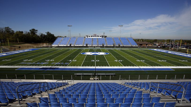 Miamisburg High School’s Holland Field will be the site of a graduation event that Superintendent David Vail is a “hybrid” of traditional ceremonies and state guidelines due to COVID-19 restrictions. FILE