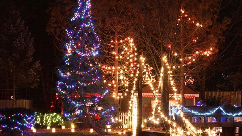 The holiday event Woodland Lights has been cancelled this year due to COVID-19. FILE