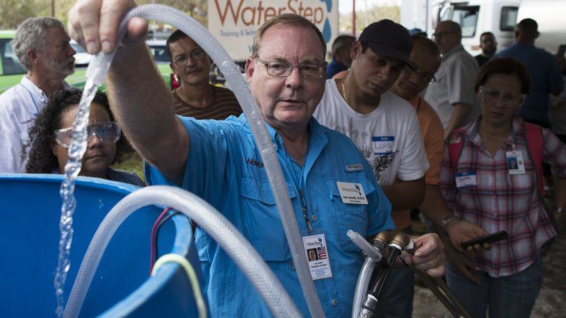 WaterStep, a non-profit based in Louisville, Ky., was part of the first class of the Pipeline H2O program in which companies worked in Hamilton and southwest Ohio to solve water-related issues. The company has been helping disaster-plagued areas like parts of Florida hit by Hurricane Irma and storm-devastated Puerto Rico. CONTRIBUTED