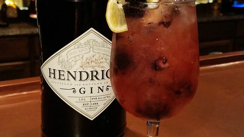 "The Black Watch" at The Highland Stag, 75 N. Main St., Springboro. The drink is made with Hendrick's Gin, Drambuie Liqueur, Blackberry Brandy, muddled blackberries and a blend of fruit juices. CONTRIBUTED