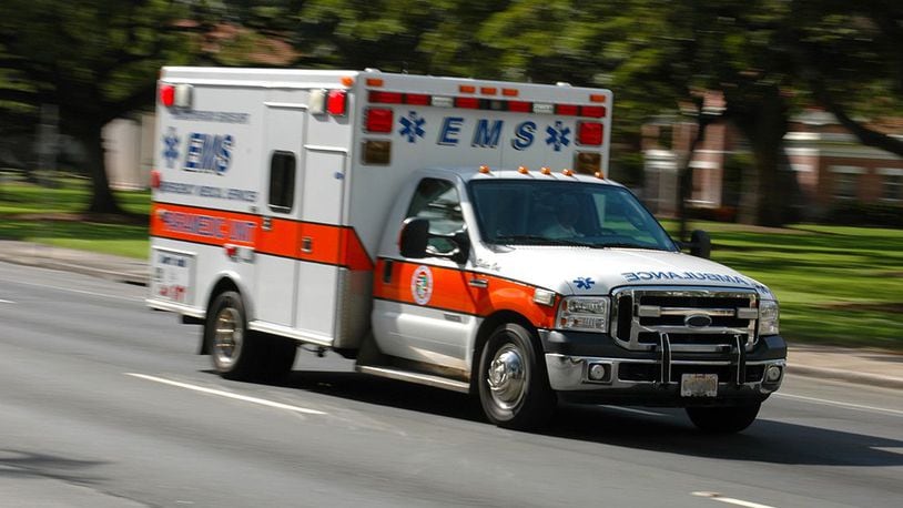 Stock photo of an ambulance.