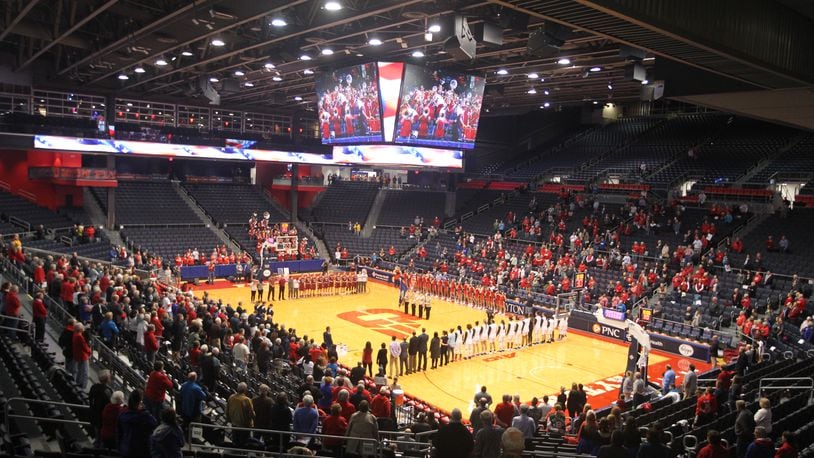 Dayton against Indianapolis in an exhibition game on Thursday, Nov. 1, 2018, at UD Arena.